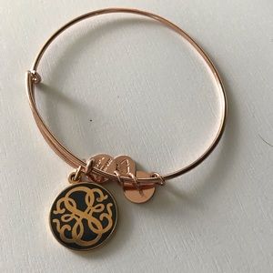Rose gold Alex and Ani Path of Life bracelet
